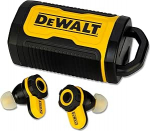 DEWALT Jobsite Pro X2 True Wireless k&otilde;rvaklapid - Bluetooth 5.3 k&otilde;rvaklapid aktiivse m&uuml;rasummutusega, IP54 tolmu- ja veekaitse, 40 tundi aku kestvust, helitugevuse reguleerimine, t&ouml;&ouml;ks ja reisimiseks