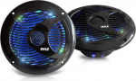 Pyle plmr6leb Mustad k&otilde;larid 45 - 16000 Hz; juhtmega (2-VOIES, 2.0 kanaliga, 4 Ohmi, must)