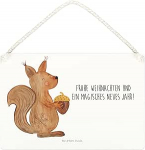 Mr. & Mrs Panda A4 dekoratiivne m&auml;rk Orav j&otilde;ulud - kingitus, uusaasta, seinam&auml;rk, seinakaunistus, lind, j&otilde;ulu&otilde;htu, talv, puidust m&auml;rk, talvemotiiv, h&auml;id j&otilde;ule.