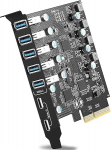 PCIe USB 3.2/3.1 Gen 2 kaart 7 pordi (2 USB C, 5X t&uuml;&uuml;p A) laienduskort 10 Gbps sisemise pordi kaardiga Windows 10/8/7/XP ja Mac OS 10.8.2 v&otilde;i uuemate versioonide jaoks.