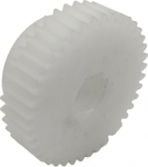 GTPBAO 1 St&uuml;ck 0,8 m 55 Z&auml;hne zylindrisches Kunststoffgetriebe mit Schritt 0,8 Modul 55 Z&auml;hne Stirnrad POM Nylon just Z&auml;hne Zahnrad Ritzel Lenkungshardware(3.17mm)