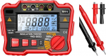 Megaohmmeter Digitaler Tester f&uuml;r die Wartung elektrischer Ger&auml;te, 2500 V Ausgang, misst AC/DC-Spannung, 1 M&Omega; bis 50 G&Omega; Widerstand, manuelle Bereichsumschaltung