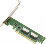 KALEA-INFORMATIQUE PCIe 5.0-2 pordi MCIO 8i adapteri kontrollerkaart NVMe M2 M3 U2 U3 SSD-de v&otilde;i PCIe Flatbedi jaoks