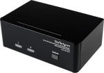 StarTech.com 2-portiline DVI VGA Dual Monitor KVM l&uuml;liti koos audio ja 2.0 USB-keskusega