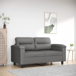 LAPOOH 359557 2-Seater Sofa, Dark Grey, 120 cm, Microfibre Fabric, Lounge Sofa, Sofas & Couches, Relax Sofa, Couch for Living Room, Couch with Sleep Function