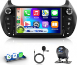 4G 64G VECHTEL 7" Autoradio f&uuml;r FIAT Fiorino 2008-2016 Carplay Android Auto,EQ,Mirror Link,WiFi GPS,Bluetooth,RDS/FM Radio mit AHD Tagfahrkamera