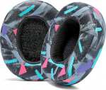 WC - asendusk&otilde;rvapadjad Skullcandy Hesh 3 & Crusher Over-Ear k&otilde;rvaklappidele, valmistatud Wicked Cushions poolt | Parandatud vastupidavus, paksus ja mugavus | 90ndate aastate must