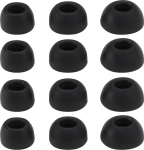 6 paari silikoonist k&otilde;rvaklappe S / M / L 11 x 6,5 mm 12 x 6,5 mm 14 x 6,5 mm Silikoonist k&otilde;rvaklapid, mis &uuml;hilduvad JBL Tune Buds k&otilde;rvaklappidega mustad