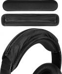 Geekria Medium Cooling Gel Hook and Loop Headband Cover + Headband Pad Set/Zipper Headband Protector. Ei vaja t&ouml;&ouml;riistu, &uuml;hildub ATH Bose B JBL Hyperx Sony k&otilde;rvaklappidega.
