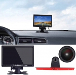 HD 1280 x 720 pikslit Transporter Van veekindel &ouml;ise vaatega tagantj&auml;rgi kaamera 3. piduritulega + 7-tolline LCD TFT monitor VW T5 bussi Multivan Caravelle 2003-2015 jaoks