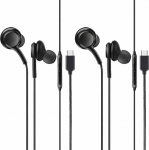 Galaxy Z Fold 5/S23 FE/S24/S23 Plus/S23 Ultra k&otilde;rvaklapid, C-t&uuml;&uuml;pi k&otilde;rvaklapid, juhtmega digitaalsed HiFi Stereo In-Ear Bass USB C k&otilde;rvaklapid mikrofoni ja helitugevuse reguleerimise seadmega Samsung S23/Z Fold 4 jaoks