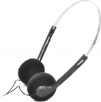 Schwarze Retro-Over-Ear-Kopfh&ouml;rer, Mini-Stereo-Kopfh&ouml;rer, leicht, mit Kabel, 80er-90er-Jahre, Vintage-Headset, kabelgebunden, Hi-Fi-Stereo-Kopfh&ouml;rer, f&uuml;r die meisten Handys, Wiedergabe von