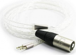 Tasakaalustatud HiFi-kaabel 4-poolse XLR-liitmikuga, mis &uuml;hildub Monolith M1060 M1060C M565 M565 k&otilde;rvaklappidega H&otilde;betatud audio-uuenduskaabel