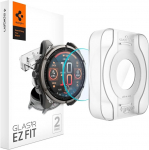 Spigen Glas.tR EZ Fit Kaitsekile &uuml;hilduv Garmin fēnix 8, 47 mm, 2 tk, kriimustuskindel, 9H k&otilde;vadusega kile