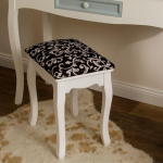 League Black Baroque Stool Foot Stool Dressing Table Vintage Country House