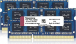 DDR3 / DDR3L 16GB komplekt (8GBx2) S&uuml;learvuti RAM 1600MHz PC3-12800 / PC3L-12800 SODIMM Non-ECC puhverdamata 1.35V / 1.5V 2Rx8 Dual Rank 204 Pin CL11 PC arvuti m&auml;lu uuendamise moodul (sinine)