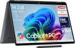 HP OmniBook Ultra Flip Next Gen AI s&uuml;learvuti | Intel Core Ultra 7 258V | Dedicated NPU for AI | 47 NPU TOPS | Copilot+ PC | 14-tolline 2.8K OLED puuteekraan | 32GB | 2TB SSD | QWERTZ | Win11 | Eclipse Grey