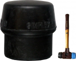 Simplex Soft Hammer Insert l&auml;bim&otilde;&otilde;t 80 mm Kummi koostis / must