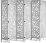 VEVOR puidust ruumijaotuskuvar, 6-osaline kokkupandav privaatsusekraan, 170 cm k&otilde;rge ruumijaotur, portatiivne dekoratiivne vihmavari Boho disainiga koju, kontorisse, restorani