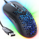 CYD C306 juhtmega m&auml;nguhiir 7200 DPI anduriga, m&auml;nguhiir 2,5 m kaabliga, m&auml;nguhiir USB port PC / s&uuml;learvuti LED RGB valgustusega