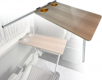 Wohnwagen-Esstisch, 79 x 39 cm, Wandtisch, Klapptisch, Klapptisch, Holztisch aus Aluminiumlegierung, f&uuml;r MPV, Wohnwagen, Boot, Yacht