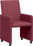 vidaXL ratastega s&ouml;&ouml;gitoa toolid 2 tk Veinipunane 57 x 66 x 94 cm kangas, kaasaegsed ergonoomilised ratastega s&ouml;&ouml;gitoolid - Elegantne perekonnale, funktsionaalsed ja mugavad istmed
