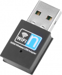 300M traadita USB adapter, Mini WiFi adapter Dongle traadita v&otilde;rgukaardi vastuv&otilde;tja lauaarvuti s&uuml;learvutile Win2000/XP