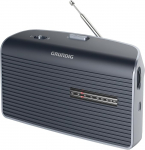 Grundig Music 60X hall vastuv&otilde;turadio, FM, 2 laineala, mille hulgast saab valida, kvaliteetne k&otilde;lar, heli reguleerimine individuaalseks heliseadistamiseks, automaatne helitugevus, hall