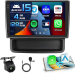 Inefala 4+128G autoraadio Renault Trafic 2 Opel Vivaro A Nissan Primastar 2010-2014 Android 15 koos 10-tollise sisekraaniga, mis toetab traadita Carplay Mirror Link raadio FM/RDS GPS WiFi