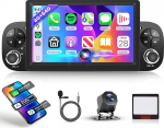 Rimoody 4G+64G Android Autoradio f&uuml;r FIAT Panda 2013-2020 mit Wireless Carplay Android Auto Navi GPS WiFi, 7 Zoll puuteekraaniga raadio koos Bluetooth FM/RDS 32 EQ/USB Lenkradsteuerung R&uuml;ckfahrkamera