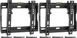 BONTEC TV seinakinnitus 17-45-tollise LED LCD OLED Plasma lameekraaniga telerile, Ultra Thin Tilting TV Bracket kuni 30 kg, Max VESA 200 x 200 mm, &Otilde;hupadi ja kaablikinnitused kaasas (2 tk).