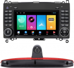 7-tolline HD puuteekraan Carplay / Android GPS-navigatsiooniga autoraadio navigatsioon + auto piduritulede kaamera Mercedes Benz Vito W447 111 114 116 CDI Double Doors Cargo Van Box Tourer Bus 2014-2024 jaoks