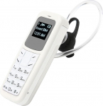 2G mobiiltelefon, lihtne GSM mobiiltelefon k&otilde;rvaklambriga, Bluetooth peakomplekti valimine, auto varutelefon, 350 mAh, &uuml;he SIM-kaardi &uuml;ksikvalmidus (valge)