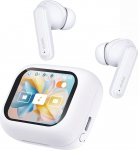 N NEWTOP Bluetooth k&otilde;rvaklapid AB39 Display Touch LCD m&uuml;rasummutus In-Ear funktsiooni k&otilde;rvaklappide otsija Torch Stoppkell Ekvalaiser H&auml;&auml;l assistent Universal nutitelefonile Tablet (valge)