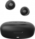 Urbanista Lisbon True Wireless In-Ear k&otilde;rvaklapid, Bluetooth k&otilde;rvaklapid juhtmevabad, 27 tundi, m&auml;nguaeg, v&auml;ikesed k&otilde;rvaklapid GoFit tiibaga sportimiseks, puutetundlik juhtimine ja laadimiskohver, kesk&ouml;&ouml; mustad