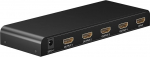 goobay 58482 HDMI Splitter 1 sisse 4 v&auml;lja / 4K 30Hz (2160p) HDMI Splitter / HDMI 1.4 l&uuml;liti neljale monitorile 60Hz 1080p juures, must