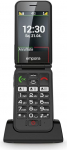 emporia SIMPLICITYGLAM 2G vanemate mobiiltelefon ilma lepinguta, h&auml;daabik&otilde;nede nupuga mobiiltelefon, vanemate mobiiltelefon, suured nupud, lihtne kasutamine, kiirvalimisnupud, kuuldeaparaadiga &uuml;hilduv, mustas toonis