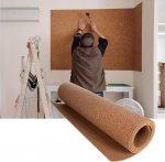 QNDUGJFER Korktafelrolle, Selbstklebende Korktafelrolle, rahmenlose, dekorative Pinnwand zum Aufh&auml;ngen, schneidbare gro&szlig;e Korkfliesen, Message Vision Board (Farbe: Braun, Gr&ouml;&szlig;e: 1,22 x 0,82 m (6 mm))