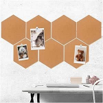 Cork Board Roll, isekleepuv Cork Board Roll, suur DIY Cork Bulletin Board, 6mm paksus raamita Cork plaadid, s&otilde;num Vision Board (v&auml;rv : Brown, suurus : 45 tk)