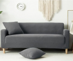 Surwin Elastsed diivanikatted 1 2 3 4-kohaline tavaline diivanikate Stretch kaitsekate Universaalne diivanikate k&auml;etugedele Diivanikate Diivanikate (4-kohaline (235-300 cm), Space Grey)