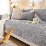 Diivanikate I kuju Stretch U-kujuline XXL diivanikate Diivanikate Diivanikate Corner Diivan Samet Diivanikaitsja Corner Diivan Koera Kass Diivanikaitsja 4/3/2/1 istekohaga, M 90 x 180 cm