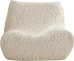 &Uuml;hekohaline diivanikate Armless One Piece High Stretch Slipcover Tatami Chair Cover Eemaldatav masinpesuk&otilde;lblik kate (C-Cream White)