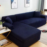 Paksud diivanikatted 1 2 3 4 istekohaga diivanil diivanikatted L kuju Stretch Slipcover elutoa koerad lemmikloomad pestav vastupidav m&ouml;&ouml;bel kaitsja Polar Fleece (Royal Blue)