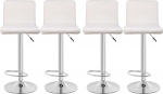 Sametist baaritooli istme katted Square Bar Stool Covers Counter Height Slipcovers (4 t&uuml;kki, Off Weft)