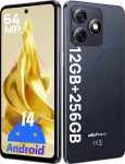 Ulefone Note 18 Pro mobiiltelefon ilma lepinguta, 64MP + 50MP + 32MP kaamera 12GB + 256GB/SD-2TB Android 14 nutitelefon 18W kiirlaadimisega 6,78-tolline HD + 5450mAh aku 4G n&auml;gu