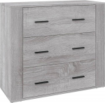 vidaXL Sonoma 3 sahtliga kapp Sideboard sahtlikapp Mitmeotstarbeline kapp Hall Sonoma 80 x 33 x 70 cm Puitmaterjali