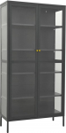 vidaXL Vitriinkapp Antratsiit 90 x 40 x 180 cm Terasest ja karastatud klaasist