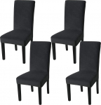 Fuloon Sametist toolikatted, universaalne toolikate, 4 komplekt, Stretch toolikate kaitsekate, eemaldatav pestav toolikate hotelli, s&ouml;&ouml;gitoa, tseremoonia, banketi, pulma, peo jaoks