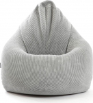mokebo&reg; XXL n&ouml;&ouml;rist Bean Bag lastele ja t&auml;iskasvanutele halli v&auml;rvi 'The Daydreamer', EPS helmedega t&auml;idetud siseruumides kasutatav Bean Bag, p&otilde;randapadi, pehme ja pehme, istmepadi, lamamispadi, lamamistool, lamamistool siseruumides kasutamiseks.