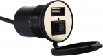 12 V USB-pesa autolaadija koos l&uuml;litiga Autolaadija pistik 12 V kiirlaadimise veekindel laadimisseade nutitelefoni GPS-tahvelarvuti digikaamerale